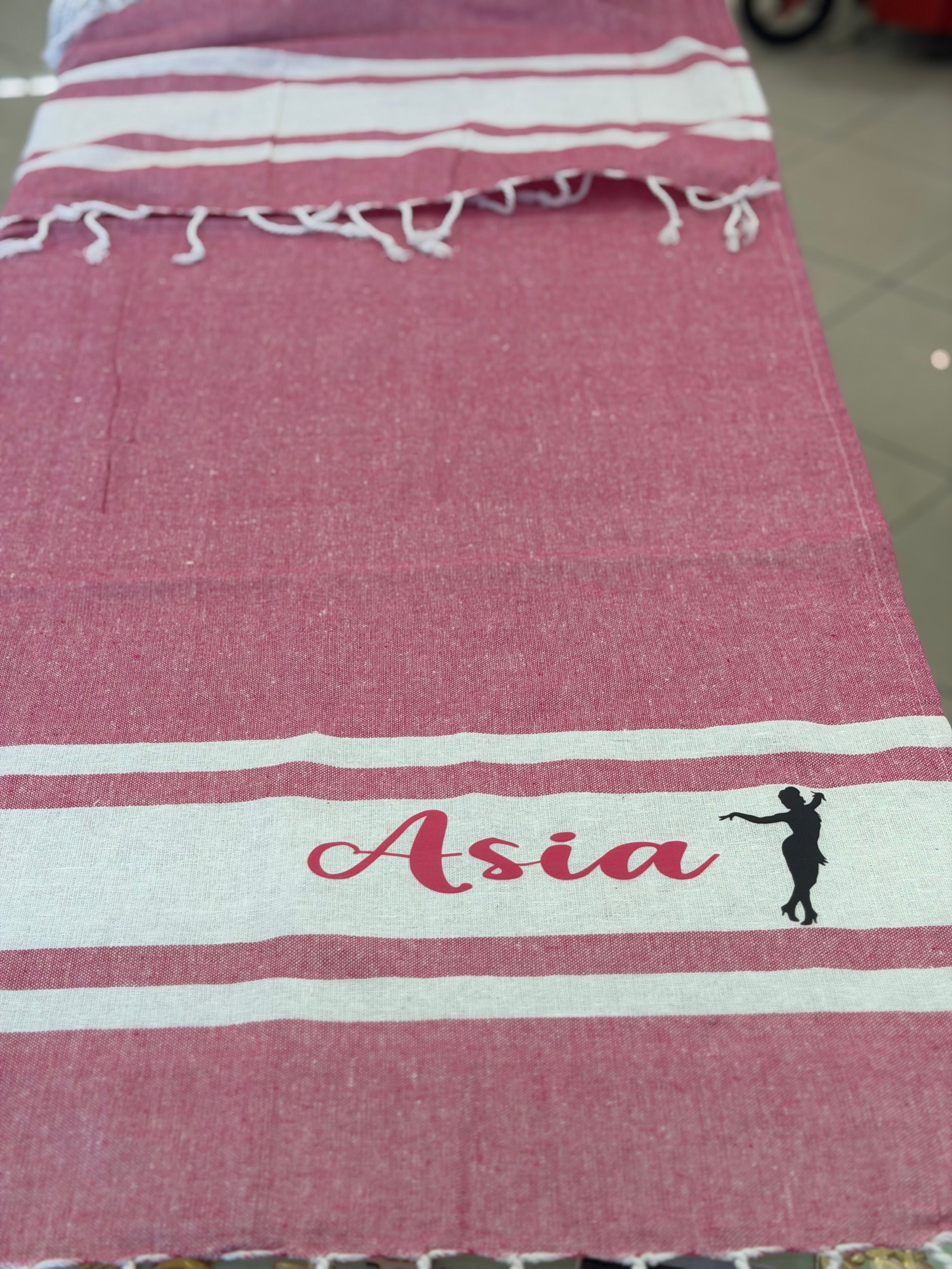 Teli mare in cotone personalizzati