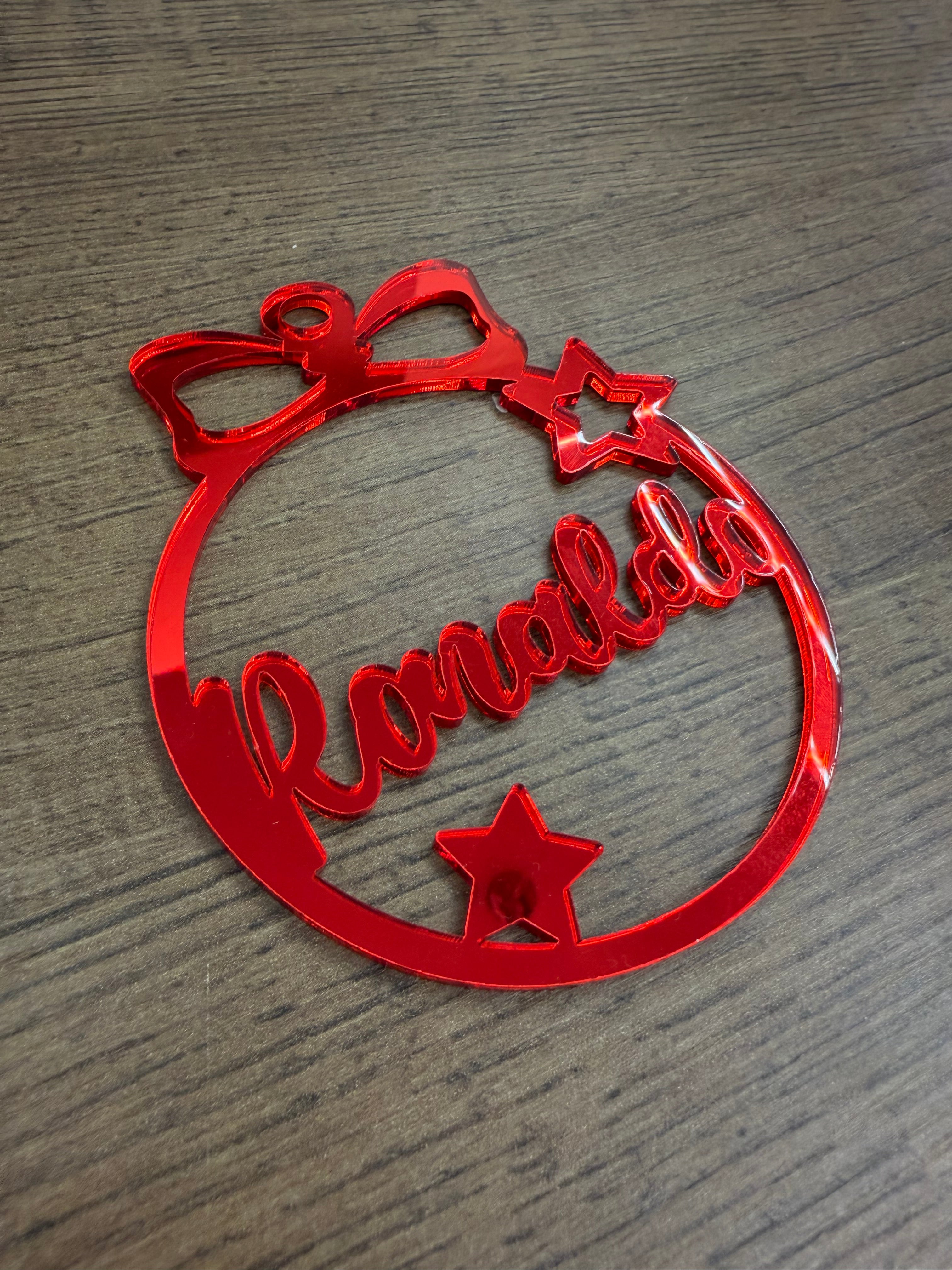 Pallina di Natale in plexiglas