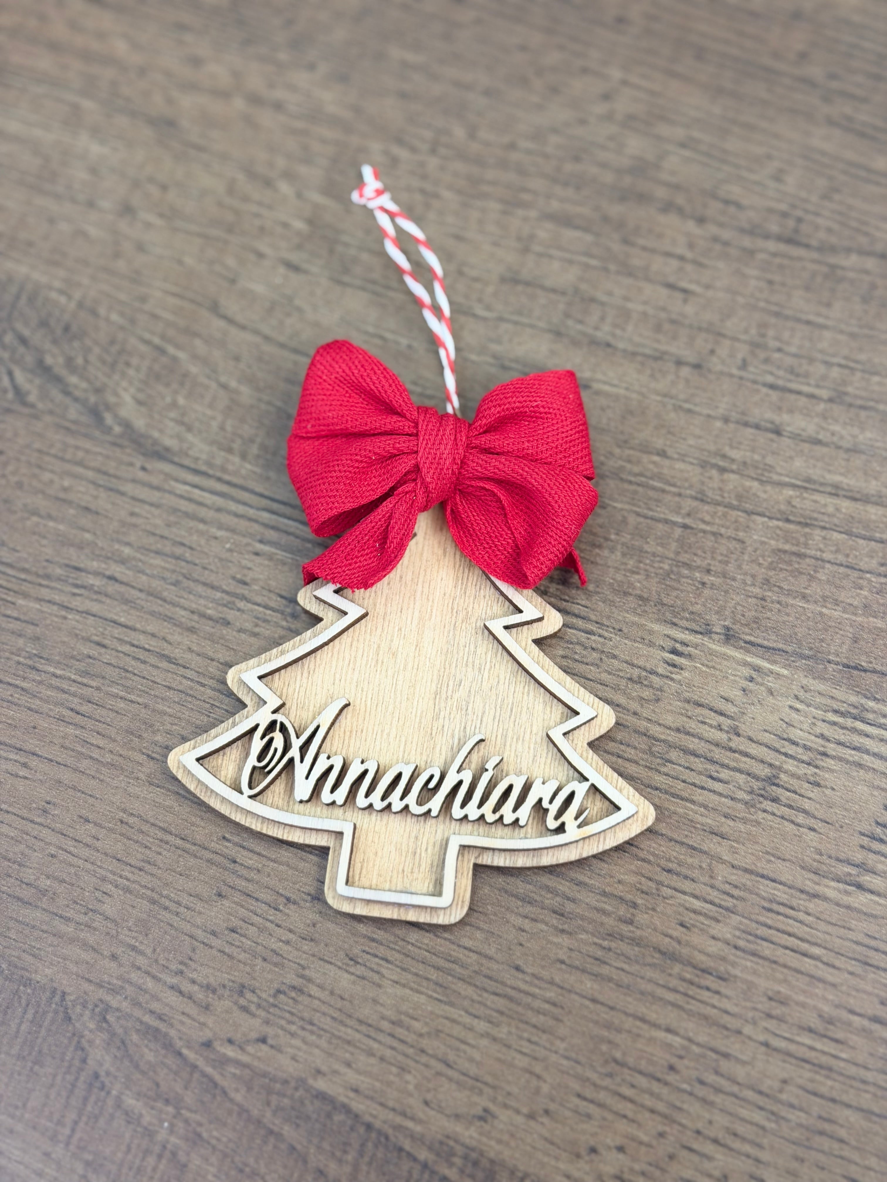 Pallina di Natale in legno 