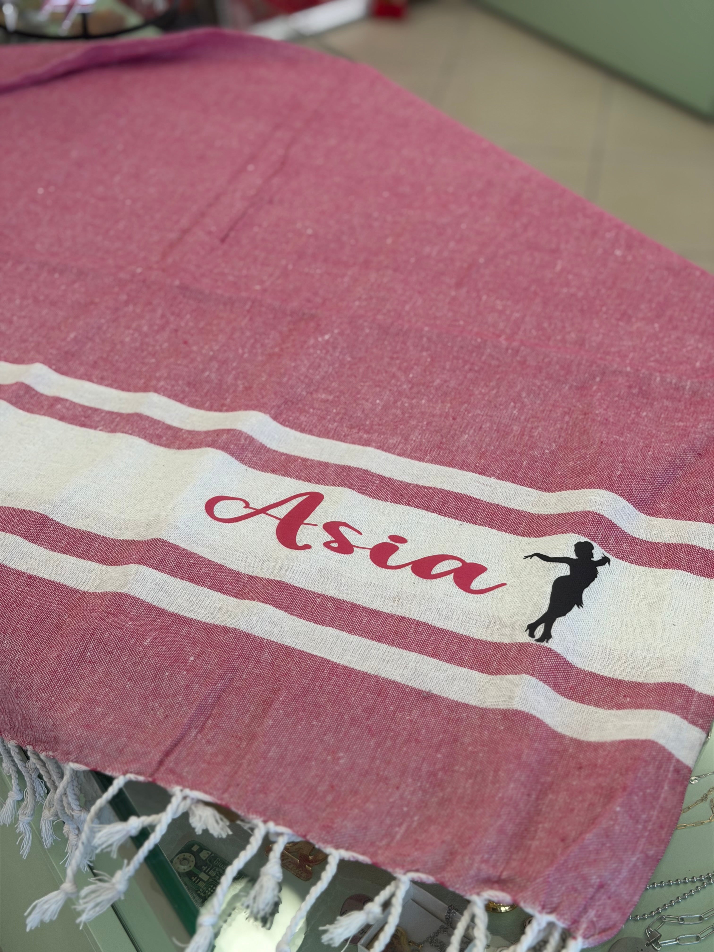 Teli mare in cotone personalizzati