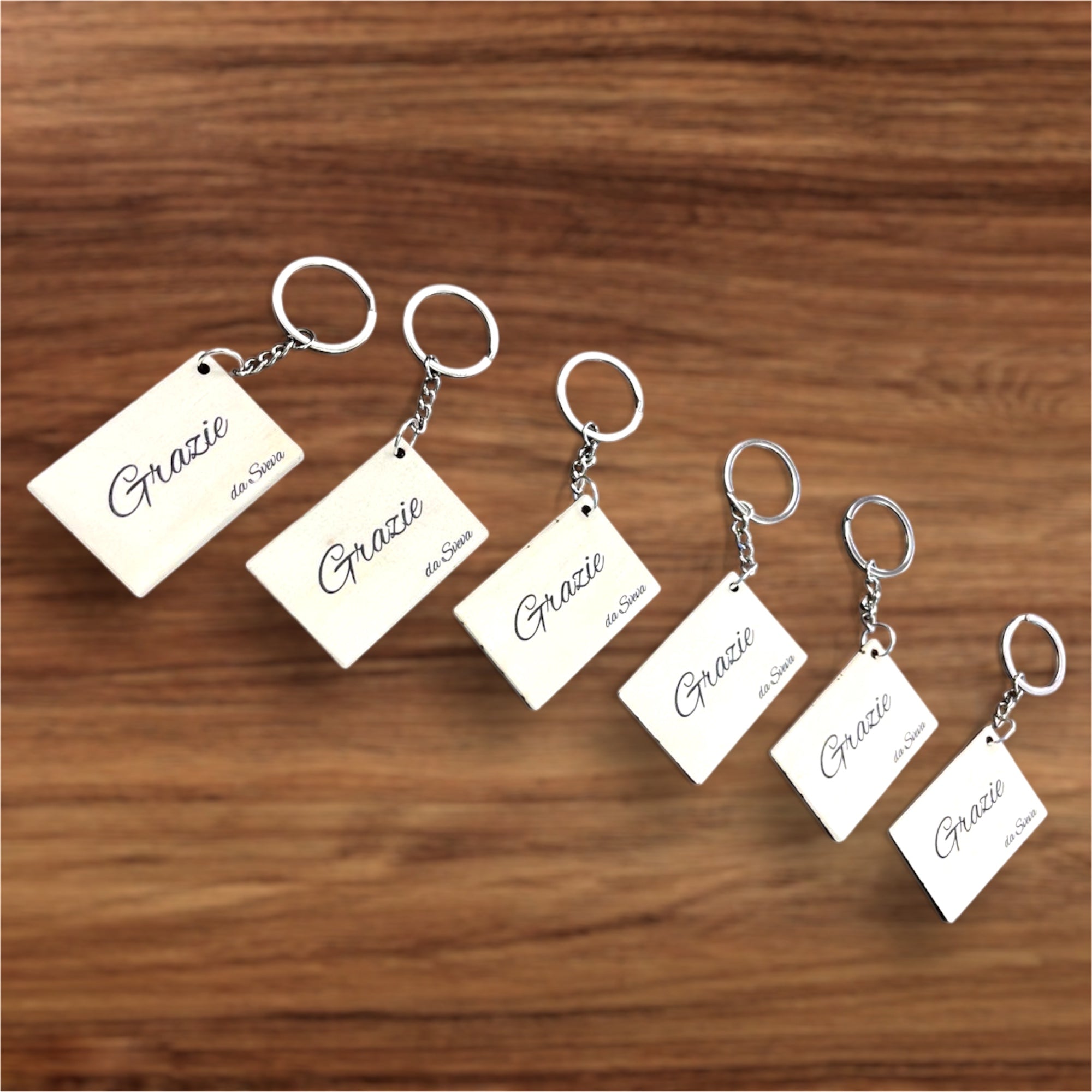 Portachiavi in legno ￼