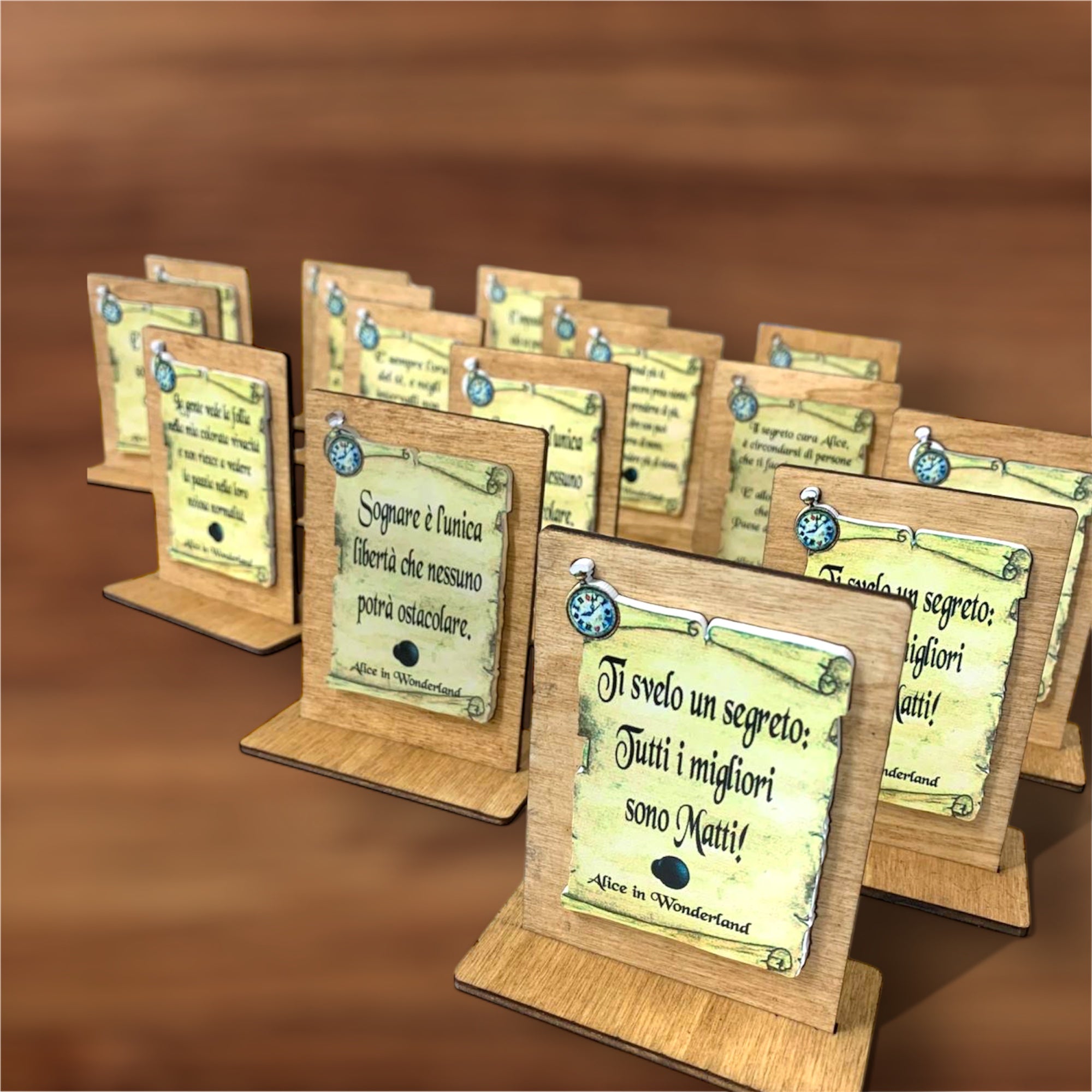 Targhe d’appoggio in Legno